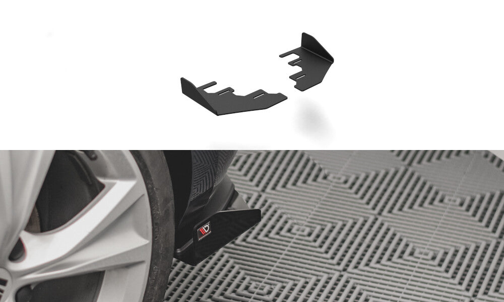 Diffusor Flaps passend für Seat Leon FR Hatchback Mk4 schwarz Hochglanz