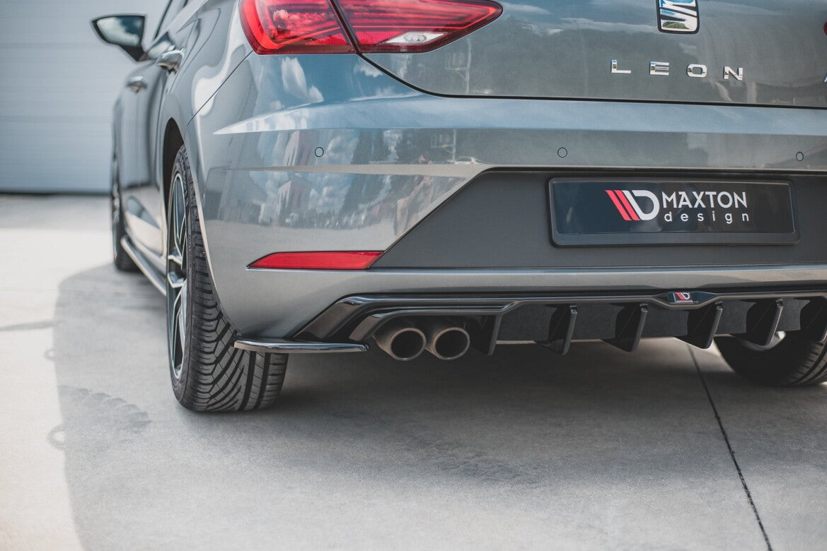 Diffusor Flaps passend für Seat Leon Mk3 FR FL schwarz Hochglanz