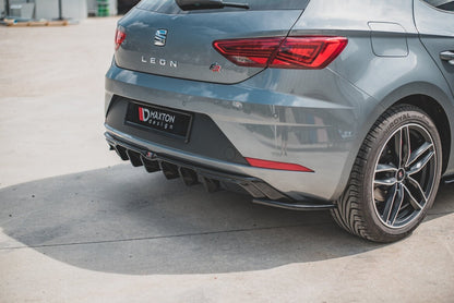 Diffusor Flaps passend für Seat Leon Mk3 FR FL schwarz Hochglanz