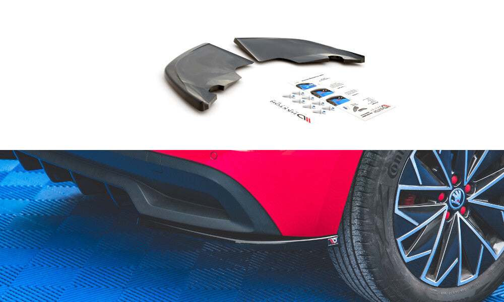 Diffusor Flaps passend für Skoda Kamiq Mk1 schwarz Hochglanz
