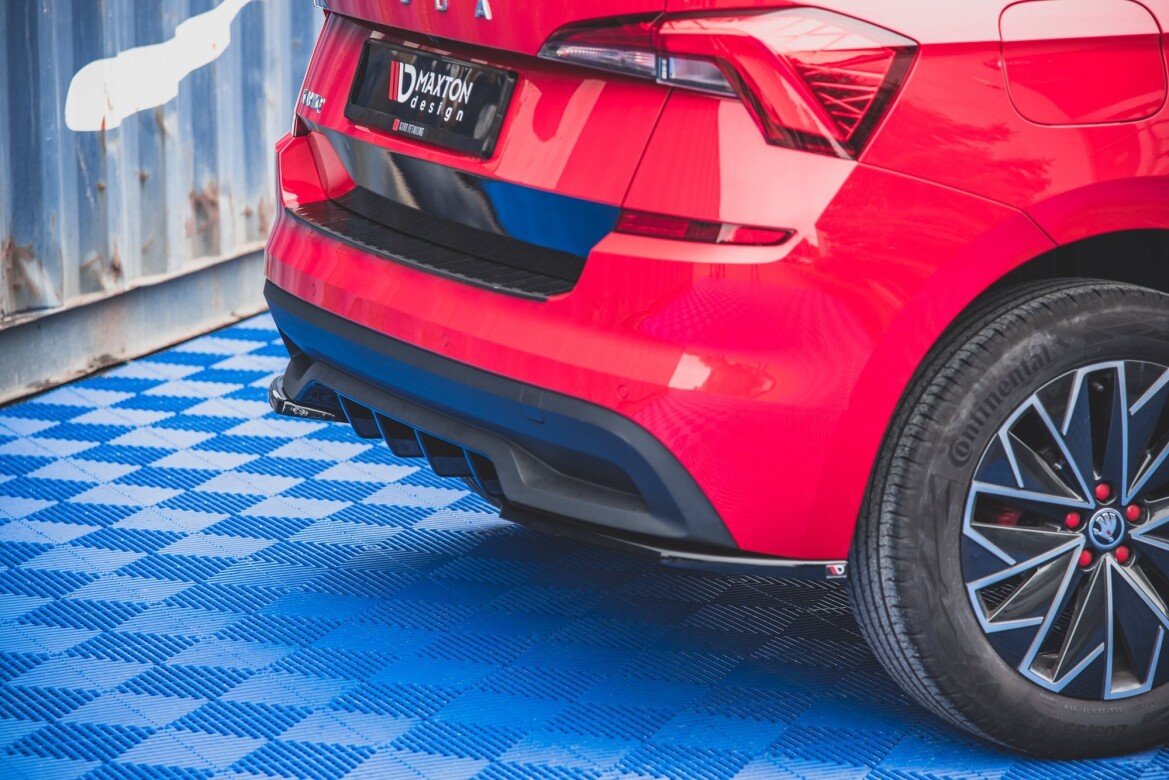 Diffusor Flaps passend für Skoda Kamiq Mk1 schwarz Hochglanz