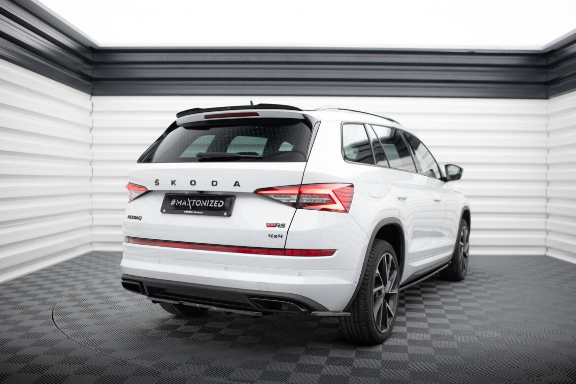 Diffusor Flaps passend für Skoda Kodiaq RS Mk1 / Mk1 FL schwarz Hochglanz