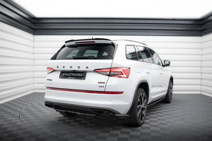 Diffusor Flaps passend für Skoda Kodiaq RS Mk1 / Mk1 FL schwarz Hochglanz