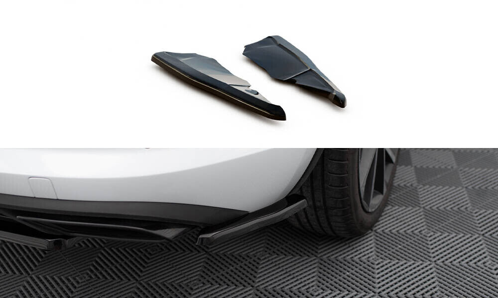 Diffusor Flaps passend für Skoda Kodiaq RS Mk1 / Mk1 FL schwarz Hochglanz