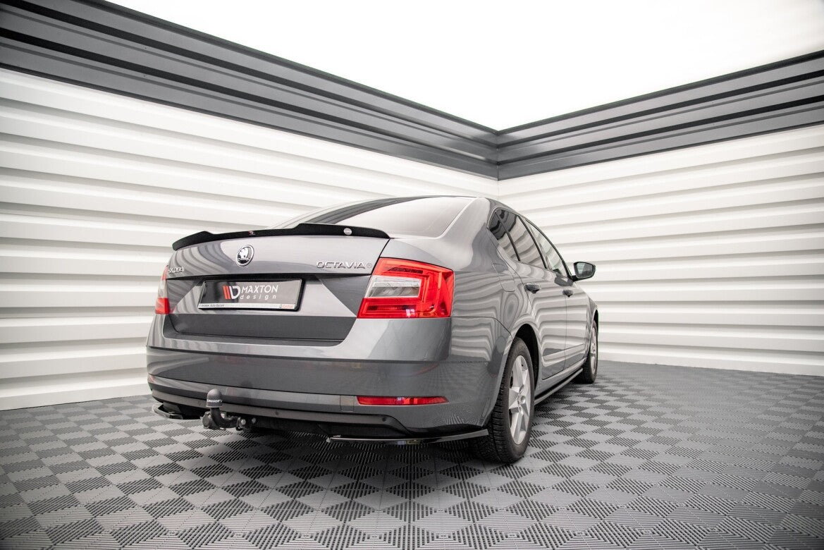 Diffusor Flaps passend für Skoda Octavia Mk3 FL schwarz Hochglanz