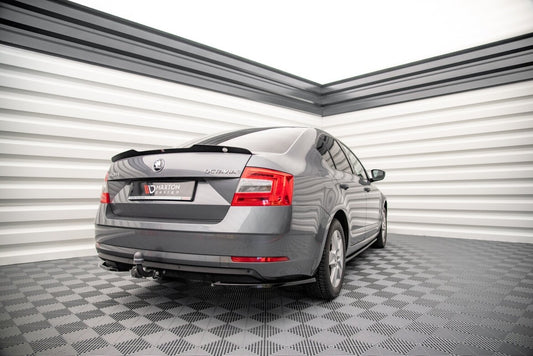 Diffusor Flaps passend für Skoda Octavia Mk3 FL schwarz Hochglanz