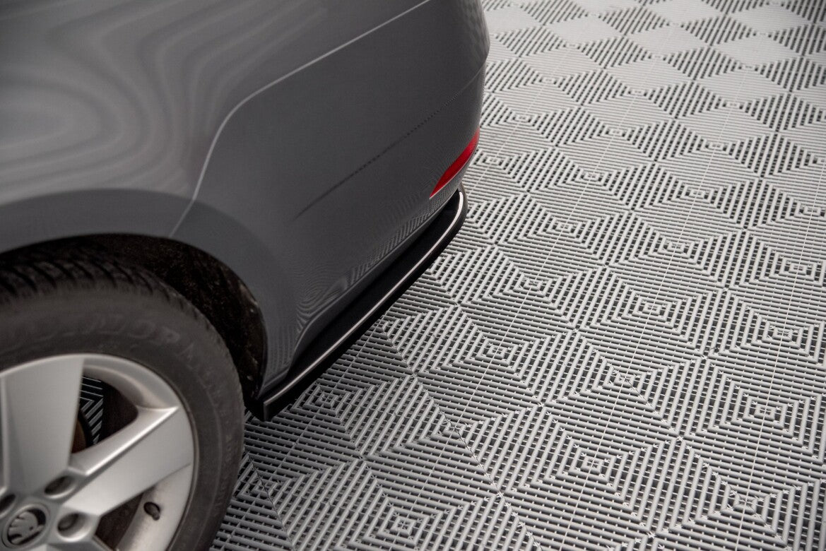 Diffusor Flaps passend für Skoda Octavia Mk3 FL schwarz Hochglanz