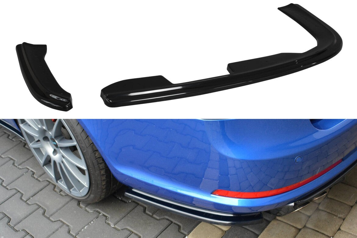 Diffusor Flaps passend für Skoda Octavia RS Mk2 / Mk2 FL Limousine / Combi schwarz Hochglanz