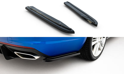 Diffusor Flaps passend für Skoda Octavia RS Mk3 / Mk3 FL Hatchback / Kombi schwarz Hochglanz