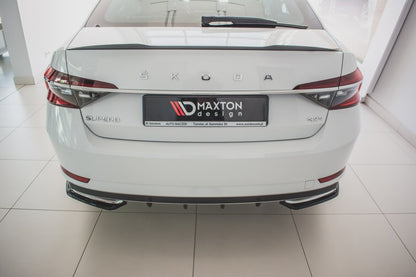 Diffusor Flaps passend für Skoda Superb Liftback / Combi Mk3 FL schwarz Hochglanz