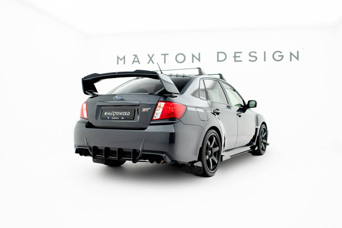 Diffusor Flaps passend für Subaru Impreza WRX STI Mk3 FL schwarz Hochglanz