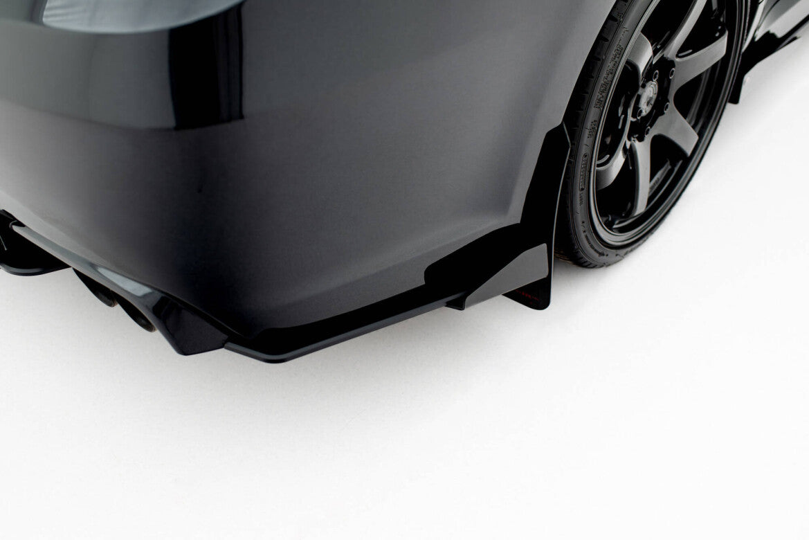 Diffusor Flaps passend für Subaru Impreza WRX STI Mk3 FL schwarz Hochglanz