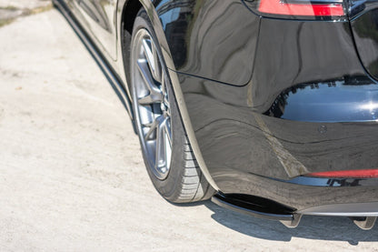 Diffusor Flaps passend für Tesla Model 3 Carbon Look