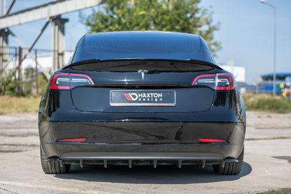Diffusor Flaps passend für Tesla Model 3 schwarz Hochglanz