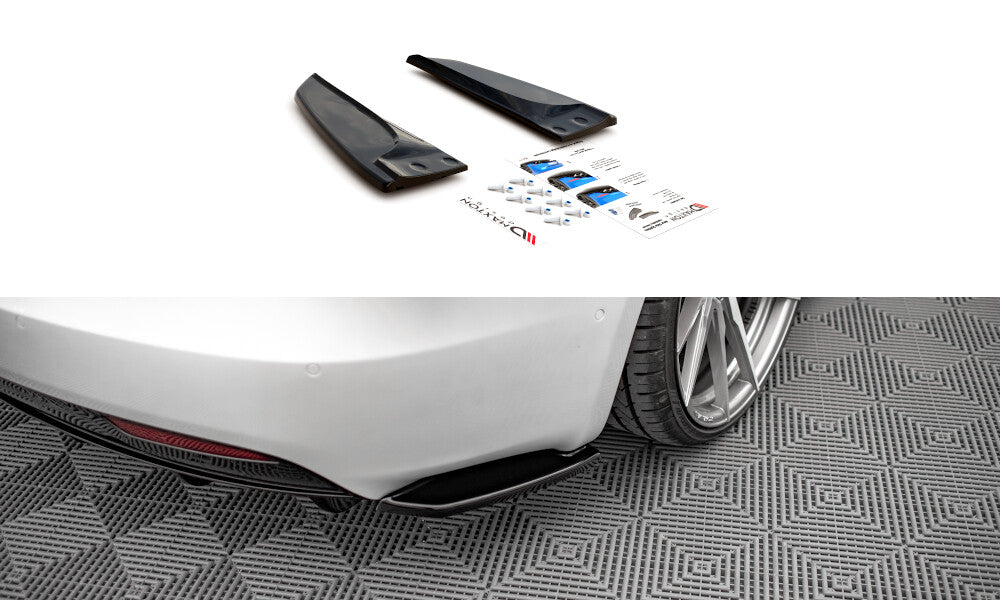Diffusor Flaps passend für Tesla Model S FL schwarz Hochglanz