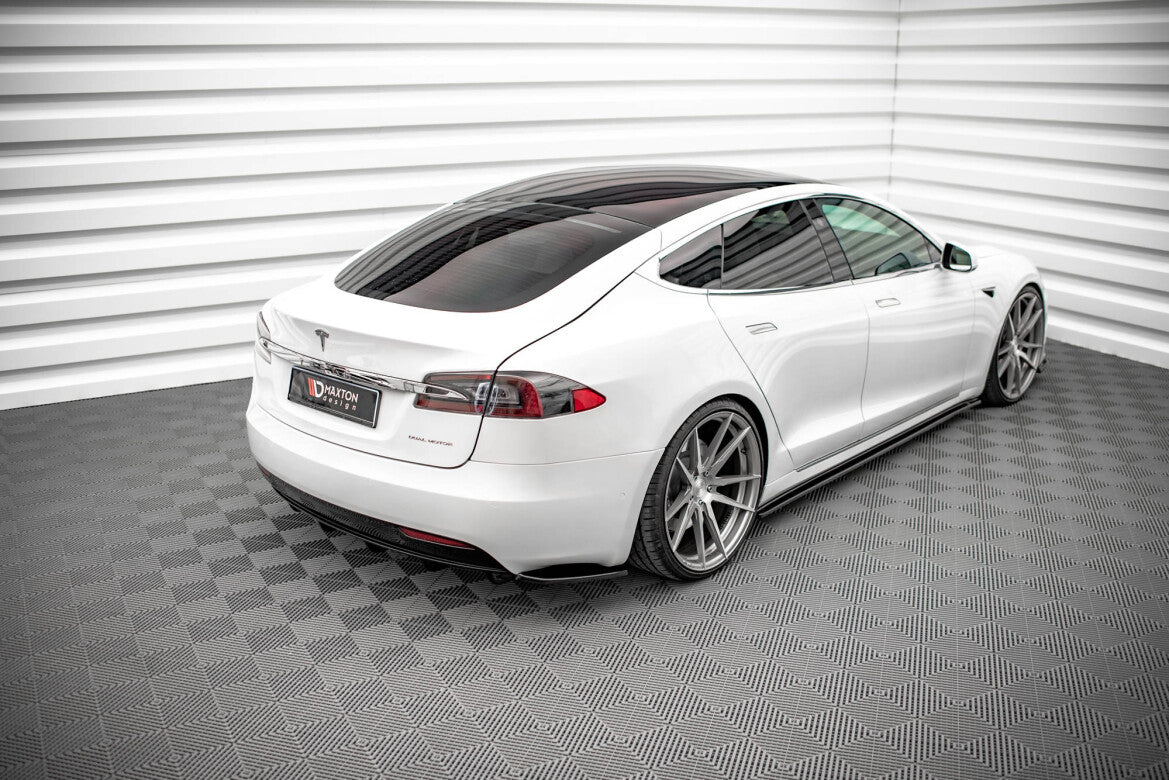 Diffusor Flaps passend für Tesla Model S FL schwarz Hochglanz