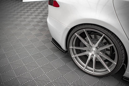 Diffusor Flaps passend für Tesla Model S FL schwarz Hochglanz