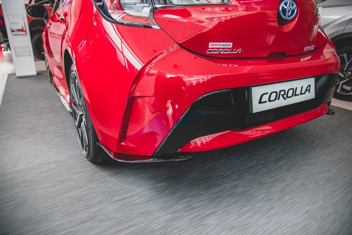 Diffusor Flaps passend für Toyota Corolla XII Hatchback schwarz Hochglanz