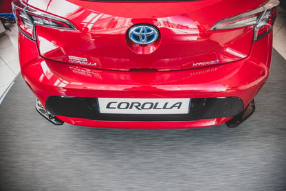 Diffusor Flaps passend für Toyota Corolla XII Hatchback schwarz Hochglanz
