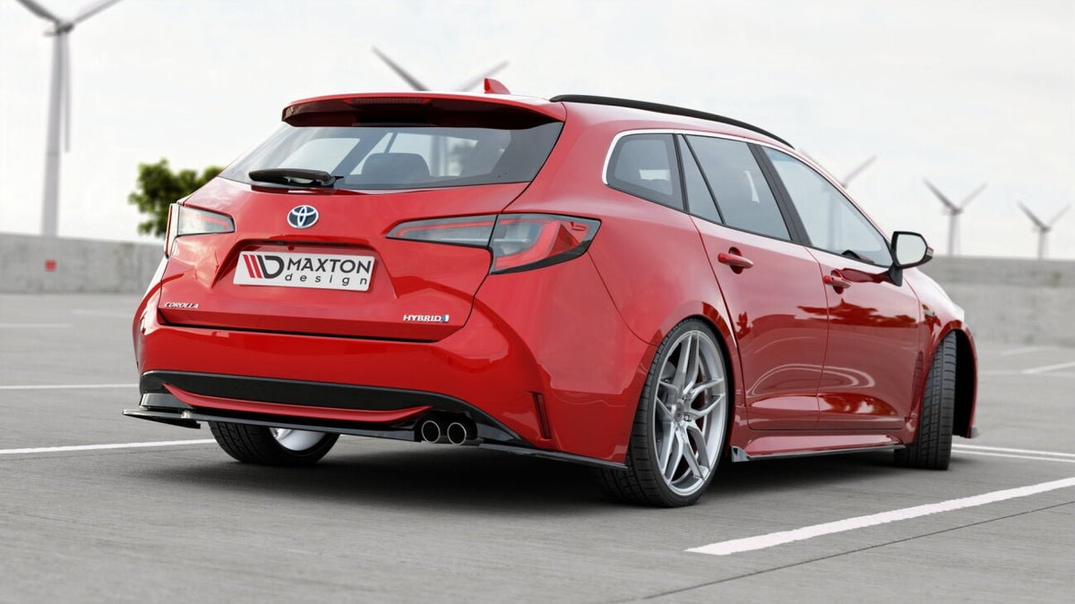 Diffusor Flaps passend für Toyota Corolla XII Touring Sports schwarz Hochglanz