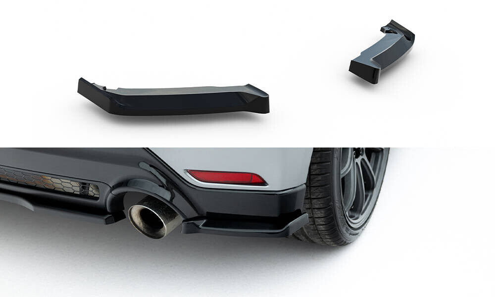 Diffusor Flaps passend für Toyota GR Yaris Mk4 FL schwarz Hochglanz