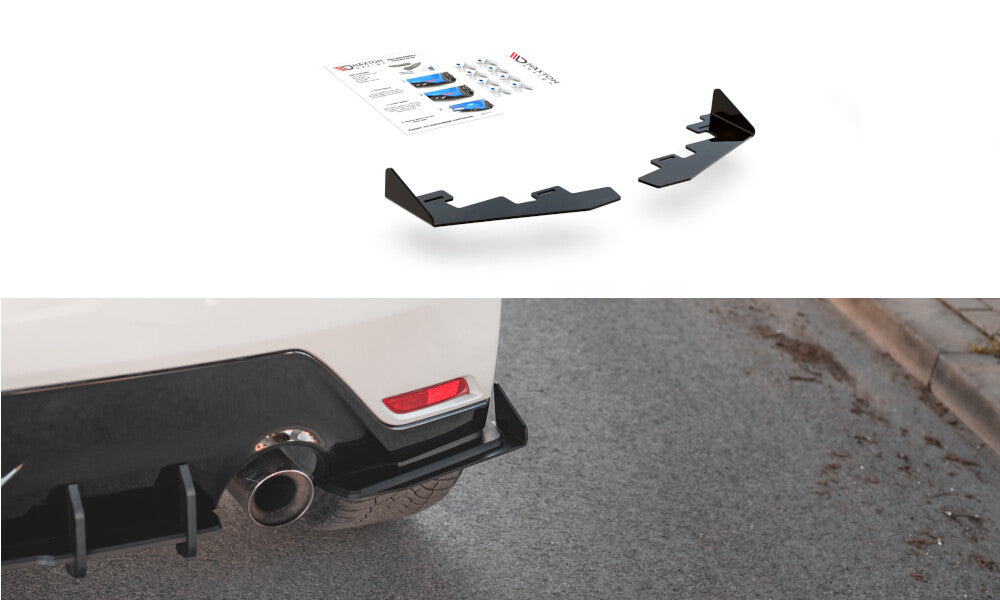 Diffusor Flaps passend für Toyota GR Yaris Mk4 schwarz Hochglanz