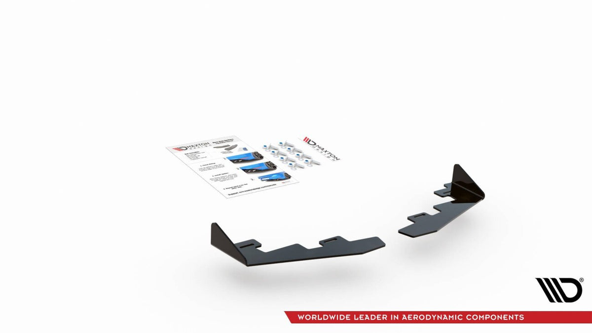Diffusor Flaps passend für Toyota GR Yaris Mk4 schwarz Hochglanz
