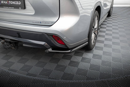 Diffusor Flaps passend für Toyota Highlander Mk4 schwarz Hochglanz