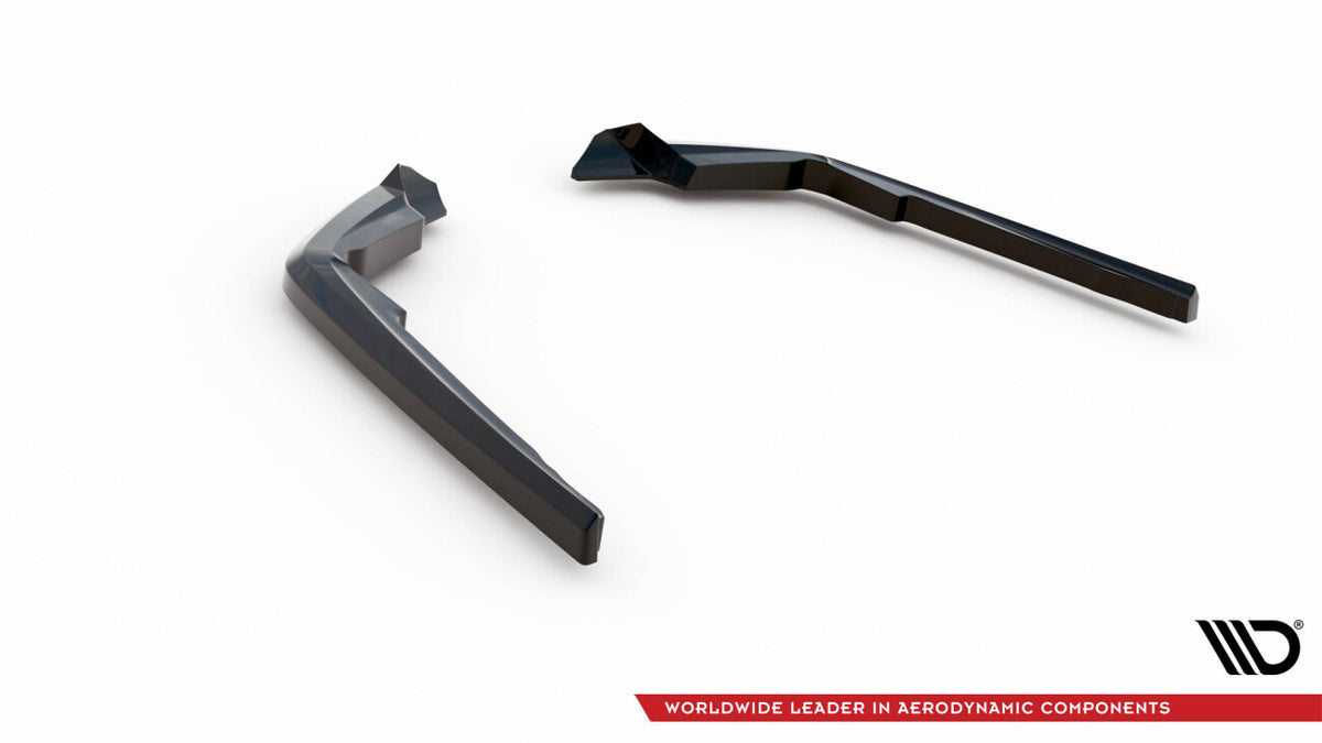Diffusor Flaps passend für Toyota Highlander Mk4 schwarz Hochglanz