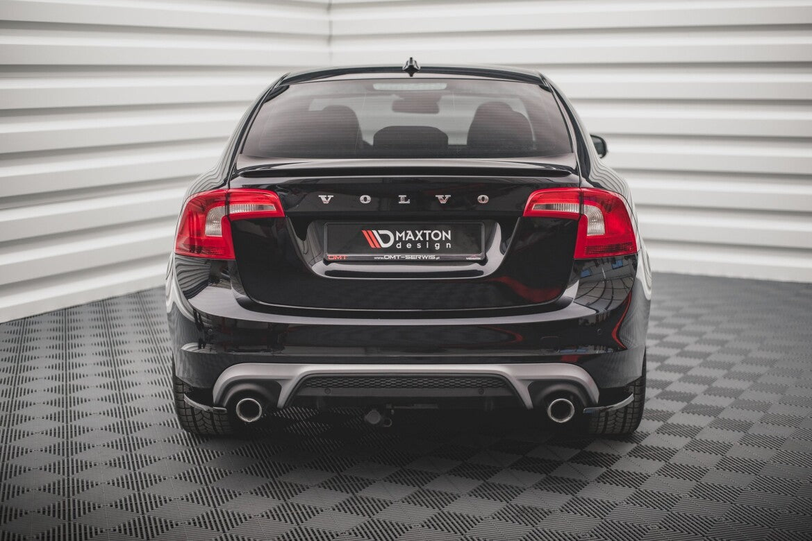 Diffusor Flaps passend für Volvo S60 R-Design Mk2 FL schwarz Hochglanz