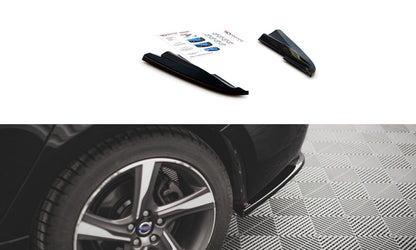 Diffusor Flaps passend für Volvo S60 R-Design Mk2 FL schwarz Hochglanz