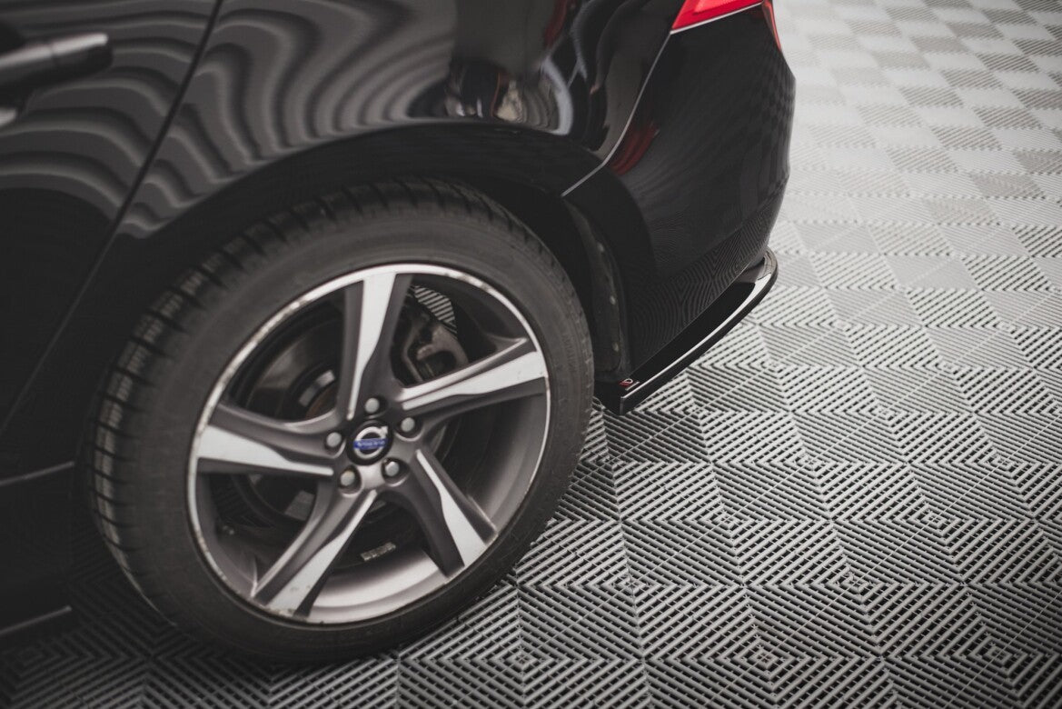 Diffusor Flaps passend für Volvo S60 R-Design Mk2 FL schwarz Hochglanz