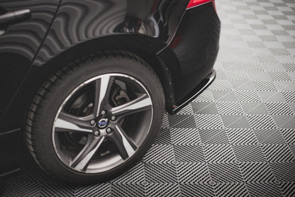 Diffusor Flaps passend für Volvo S60 R-Design Mk2 FL schwarz Hochglanz