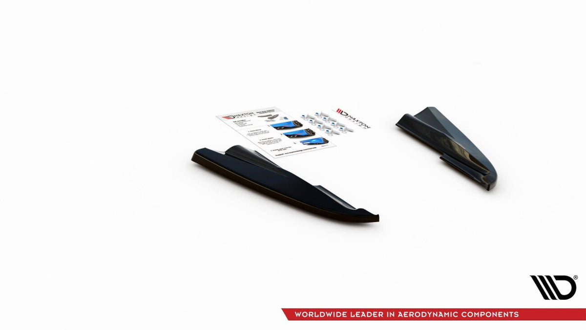 Diffusor Flaps passend für Volvo S60 R-Design Mk2 FL schwarz Hochglanz