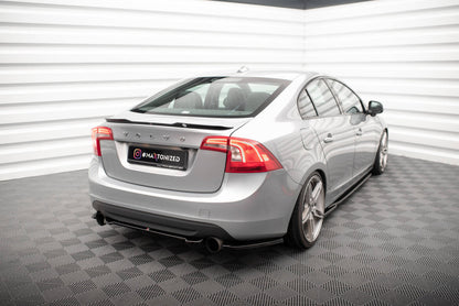 Diffusor Flaps passend für Volvo S60 R-Design Mk2 schwarz Hochglanz