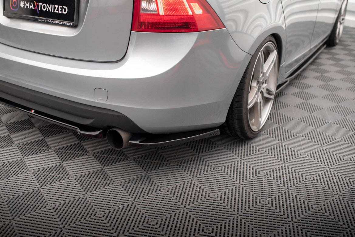 Diffusor Flaps passend für Volvo S60 R-Design Mk2 schwarz Hochglanz