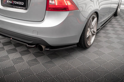 Diffusor Flaps passend für Volvo S60 R-Design Mk2 schwarz Hochglanz