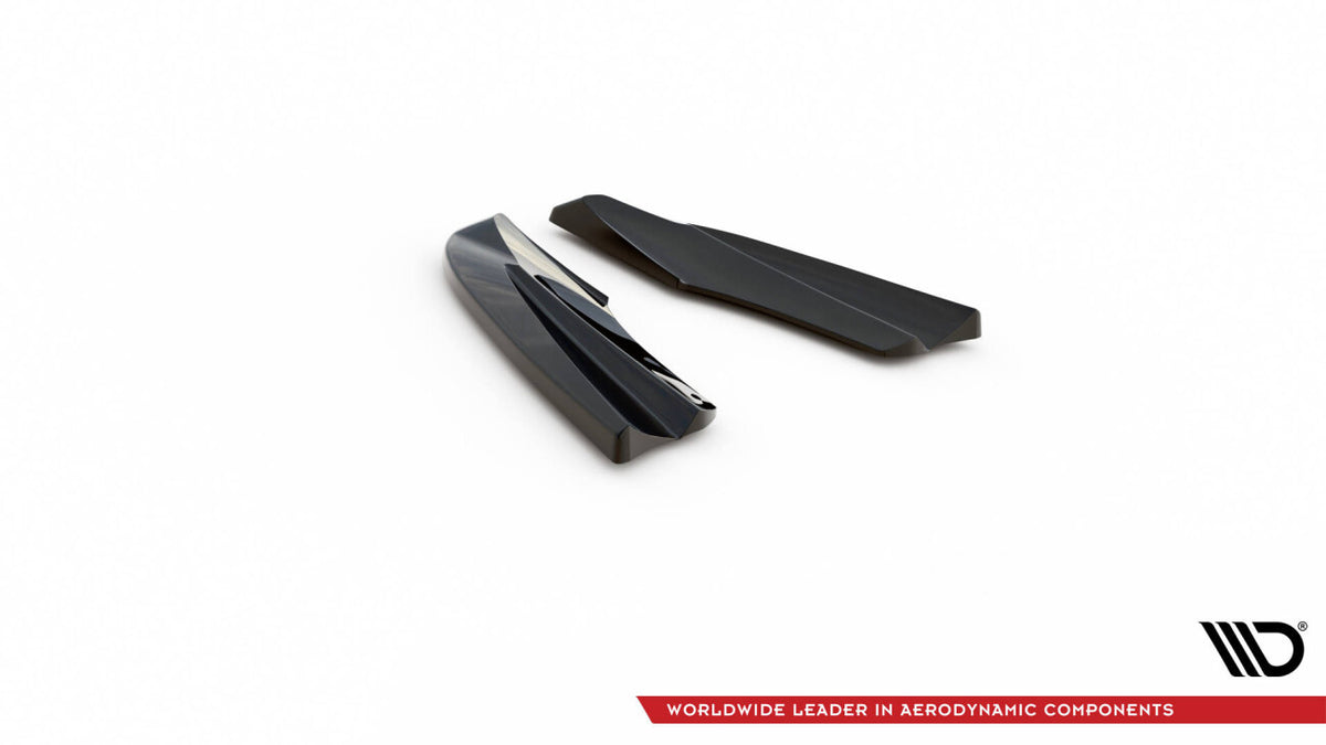 Diffusor Flaps passend für Volvo S60 R-Design Mk2 schwarz Hochglanz