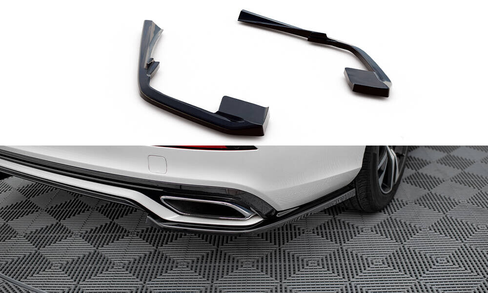 Diffusor Flaps passend für Volvo S60/V60 R-Design Mk3 schwarz Hochglanz