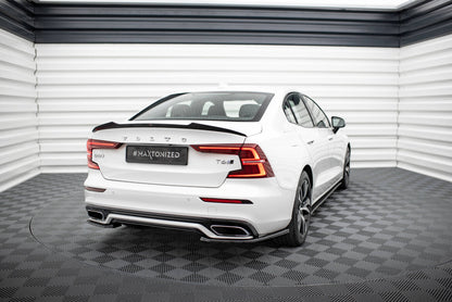 Diffusor Flaps passend für Volvo S60/V60 R-Design Mk3 schwarz Hochglanz