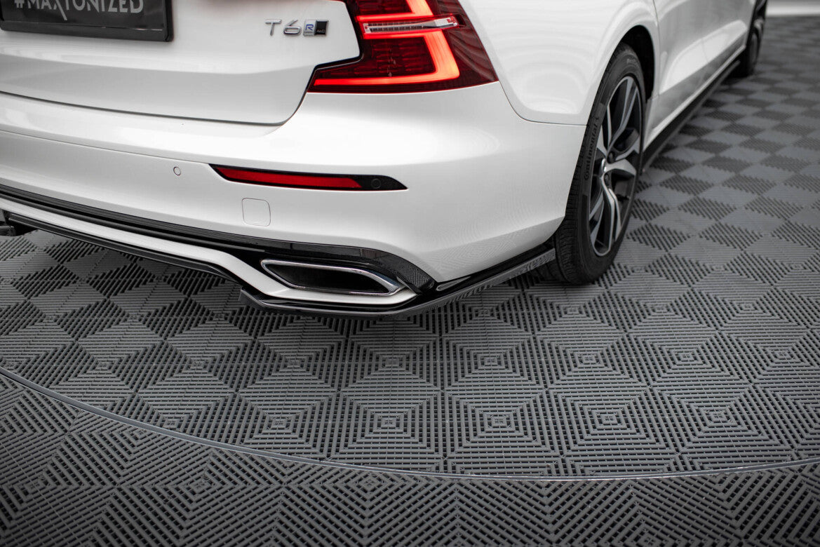 Diffusor Flaps passend für Volvo S60/V60 R-Design Mk3 schwarz Hochglanz