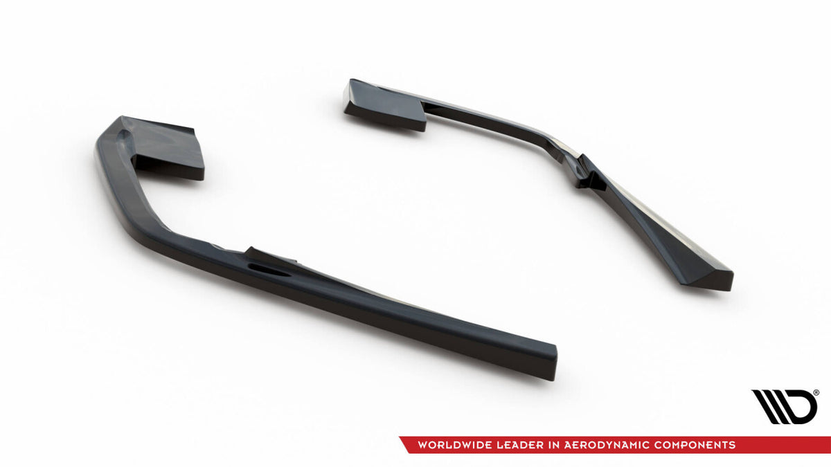 Diffusor Flaps passend für Volvo S60/V60 R-Design Mk3 schwarz Hochglanz