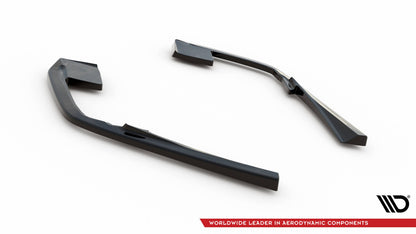 Diffusor Flaps passend für Volvo S60/V60 R-Design Mk3 schwarz Hochglanz