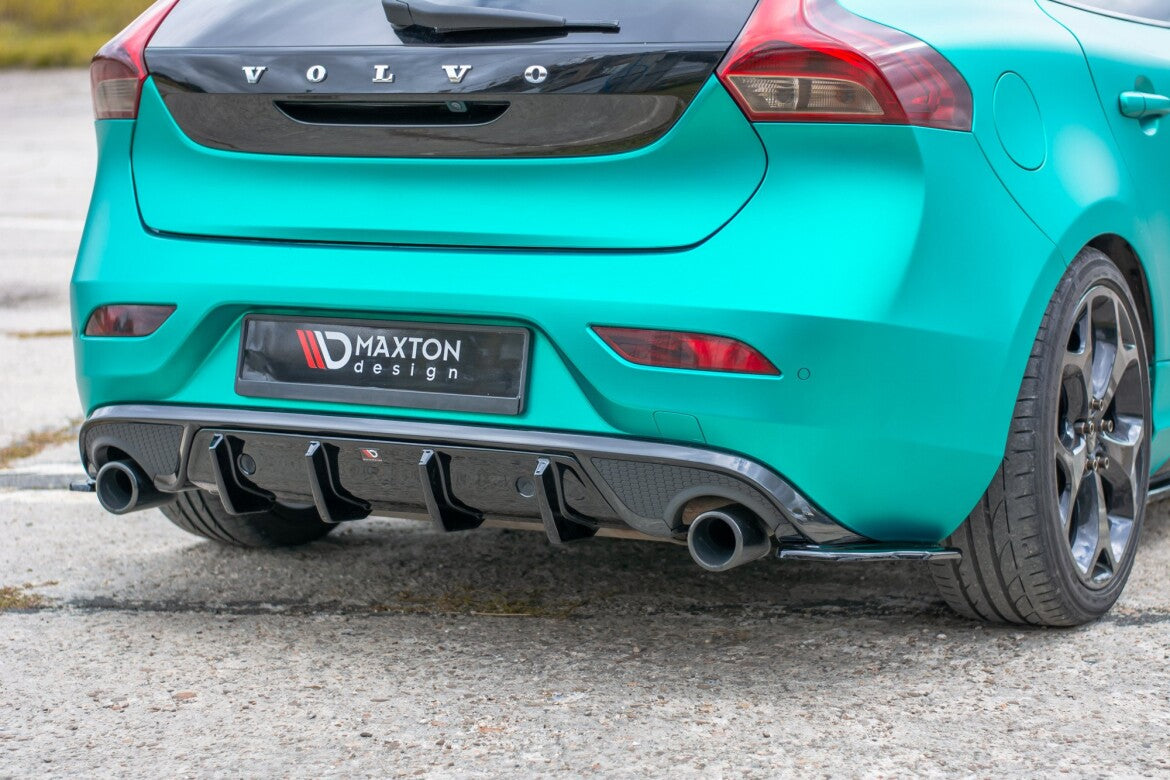 Diffusor Flaps passend für Volvo V40 R-design schwarz Hochglanz