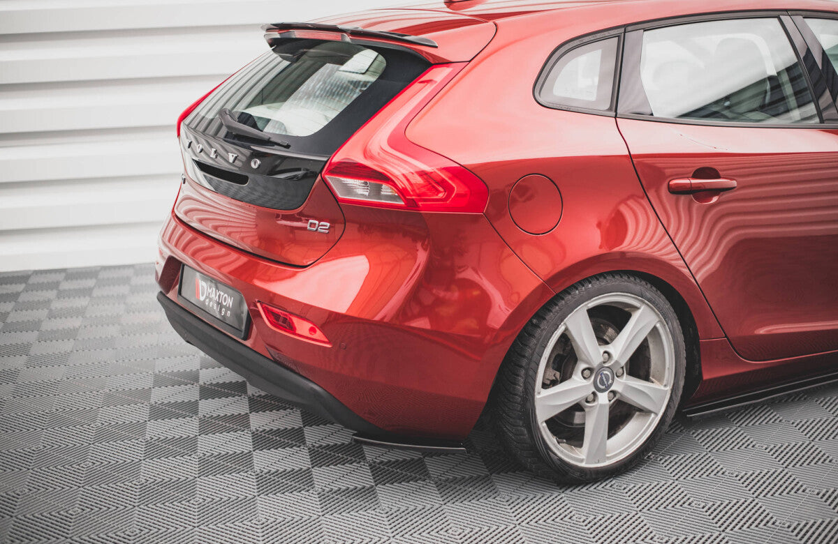 Diffusor Flaps passend für Volvo V40 schwarz Hochglanz