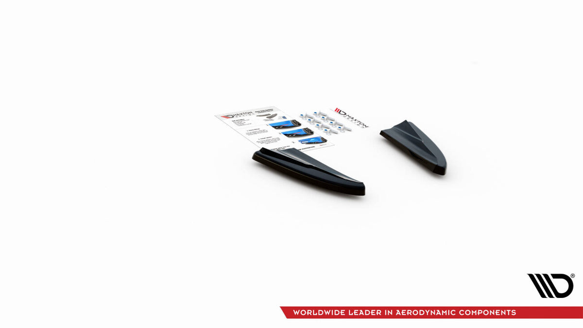 Diffusor Flaps passend für Volvo V40 schwarz Hochglanz