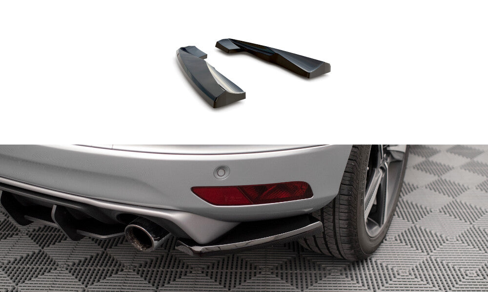 Diffusor Flaps passend für Volvo XC60 R-Design Mk1 FL schwarz Hochglanz