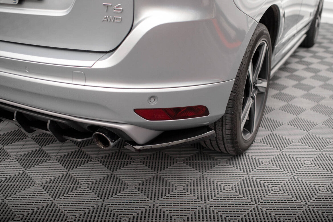 Diffusor Flaps passend für Volvo XC60 R-Design Mk1 FL schwarz Hochglanz