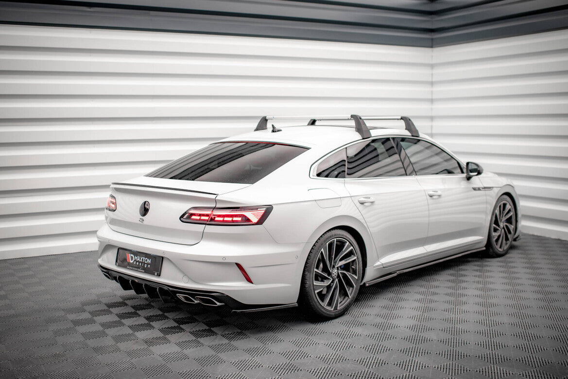 Diffusor Flaps passend für VW Arteon R Limousine / Shooting Brake Mk1 FL schwarz Hochglanz