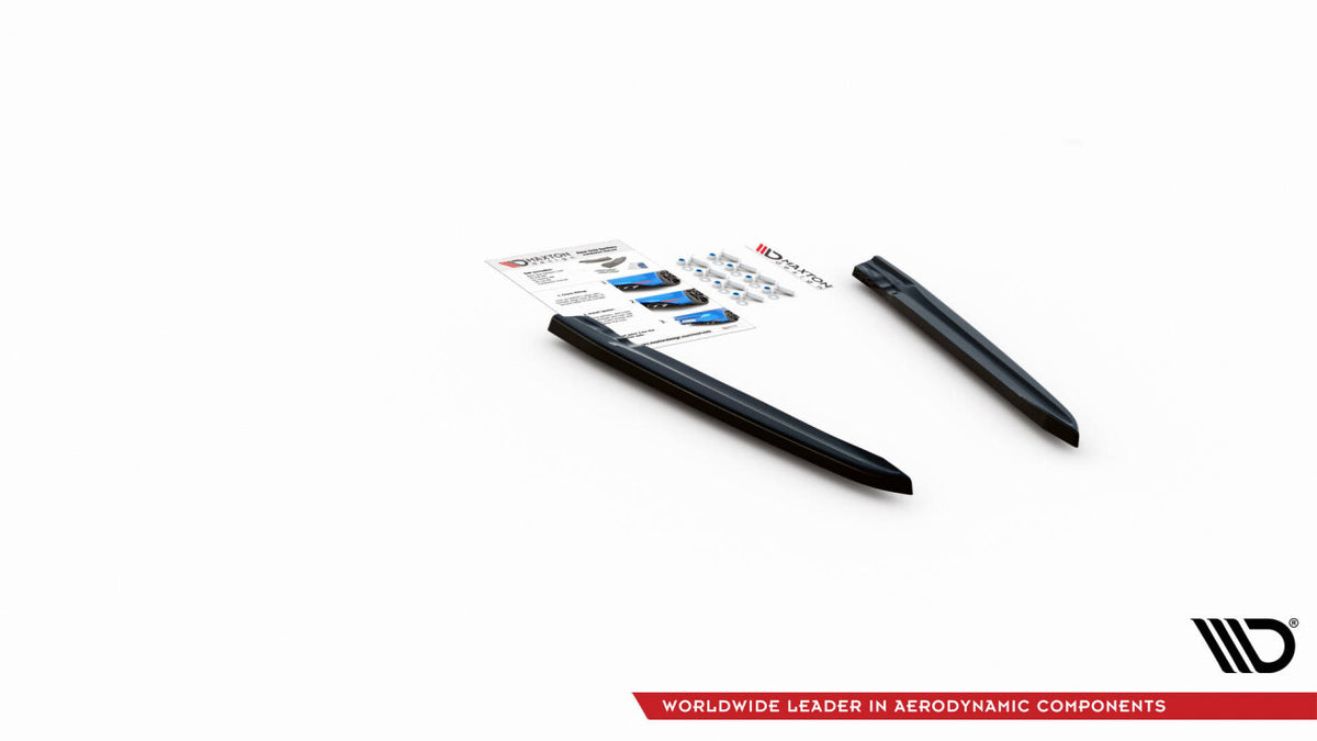 Diffusor Flaps passend für VW Arteon R Limousine / Shooting Brake Mk1 FL schwarz Hochglanz